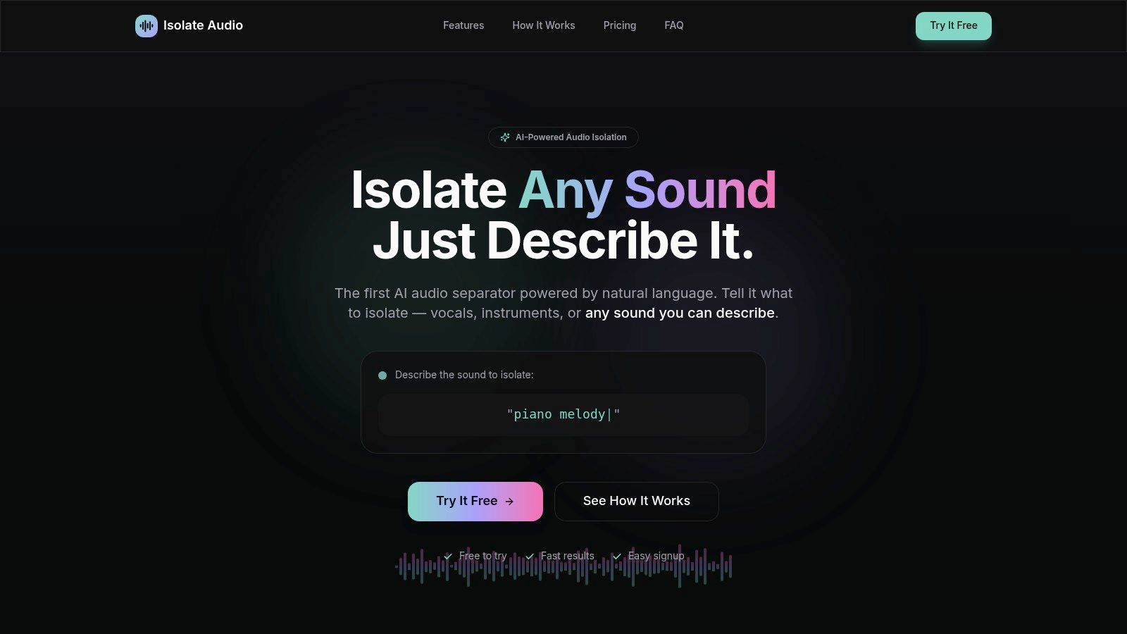 Screenshot from https://isolate.audio
