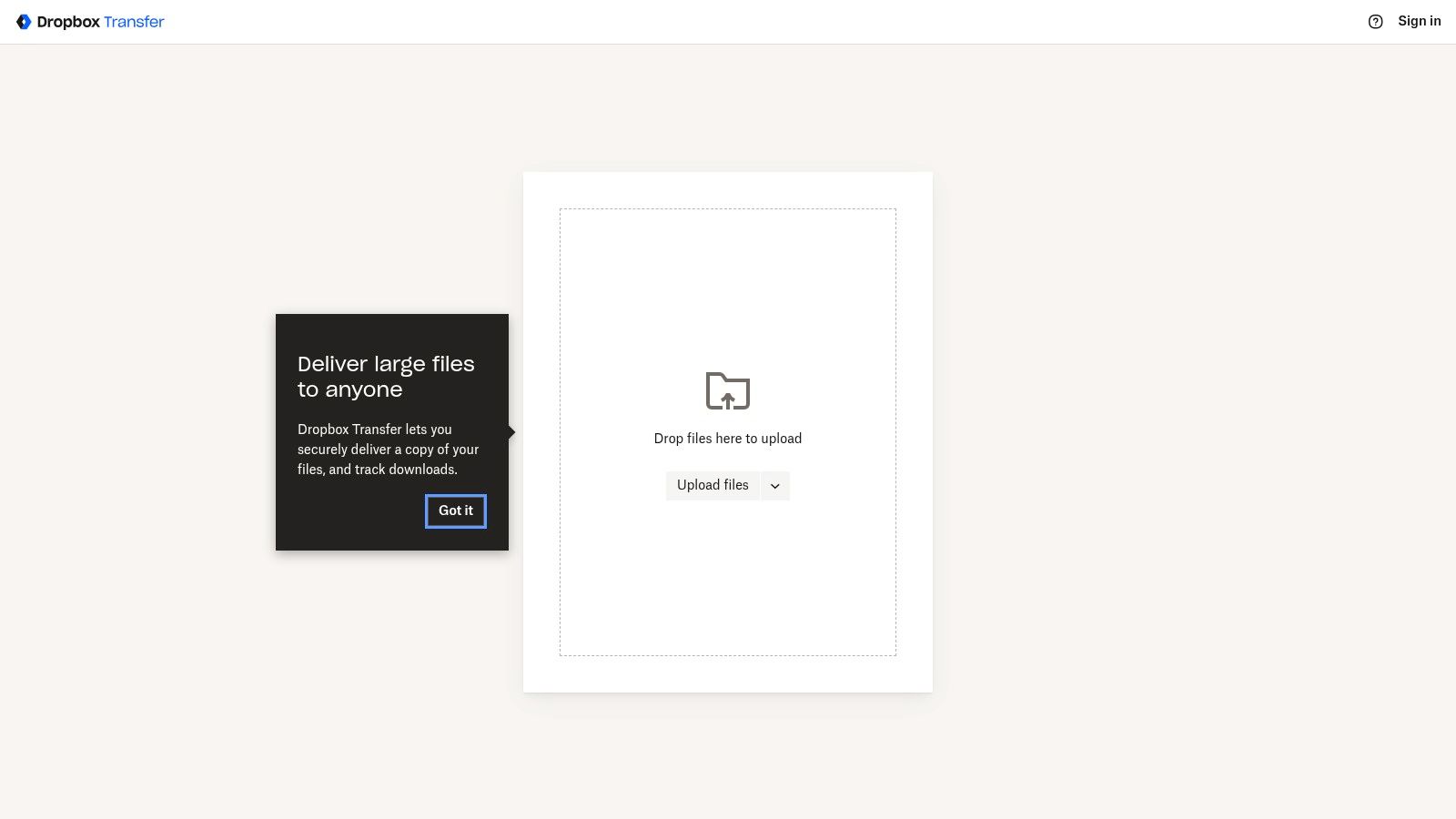 Dropbox Transfer