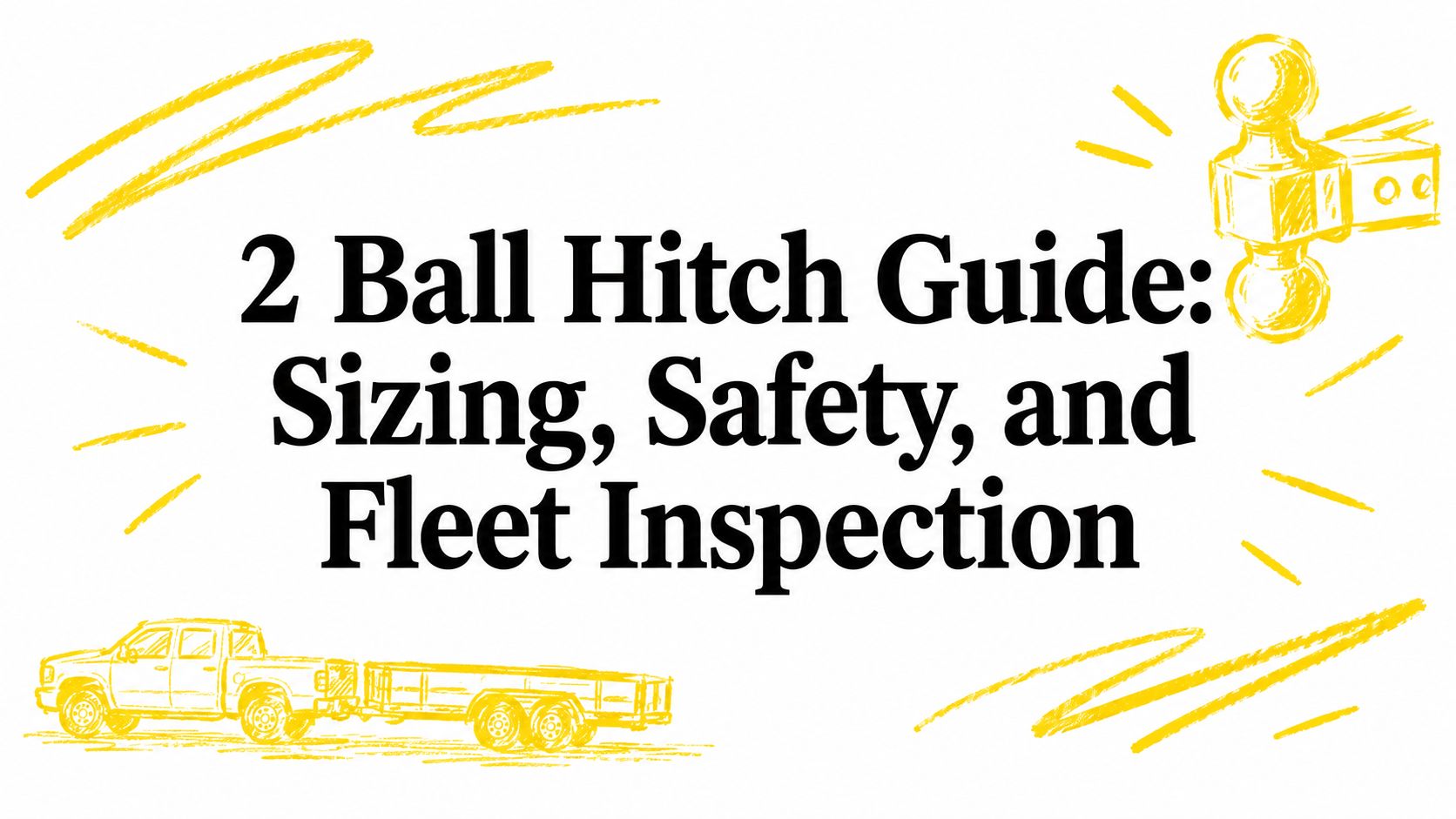 2 Ball Hitch Guide: Sizing, Safety, and Fleet Inspection