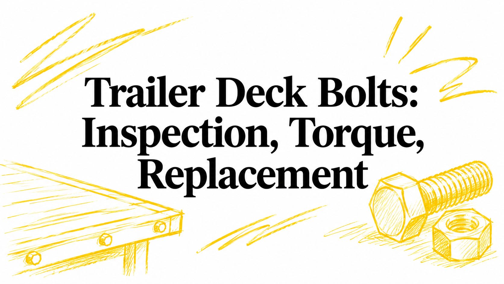 Trailer Deck Bolts: Inspection, Torque, Replacement