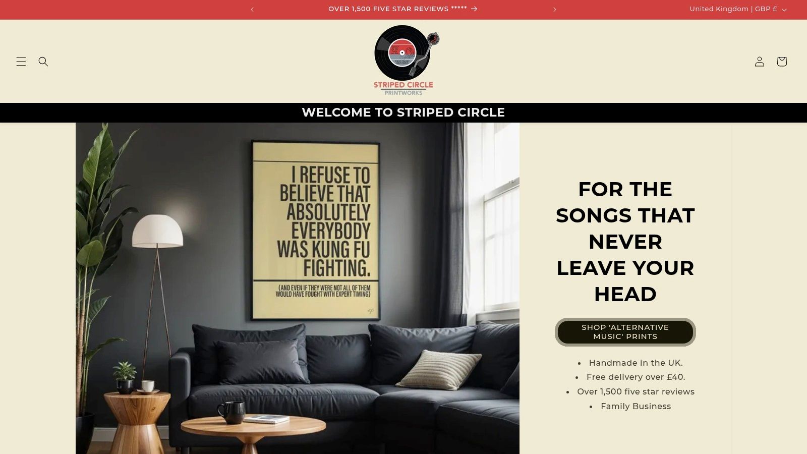 Screenshot from https://www.stripedcircle.com