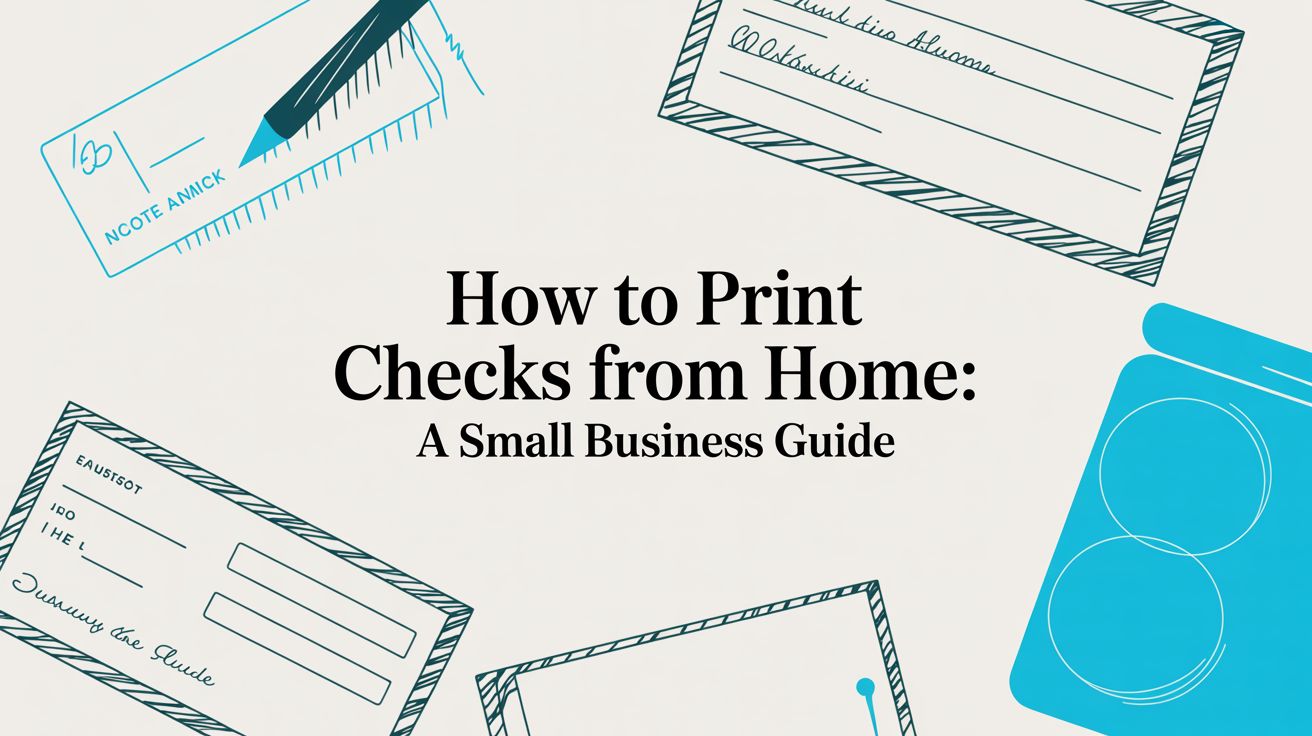 How to Print Checks from Home: A Small Business Guide