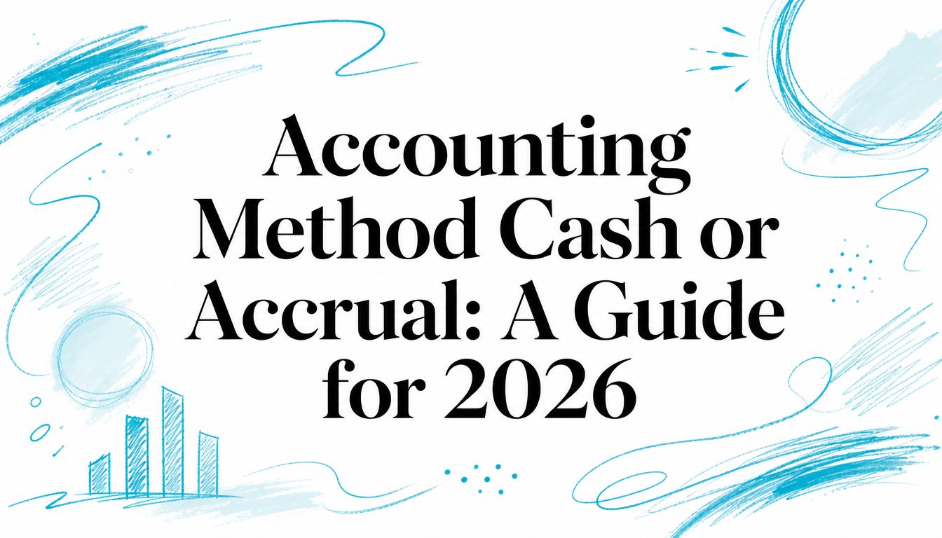 Accounting Method Cash or Accrual: A Guide for 2026