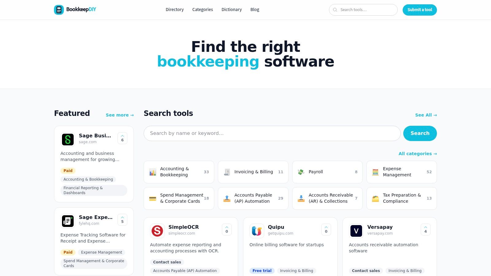 Screenshot from https://bookkeepdiy.com