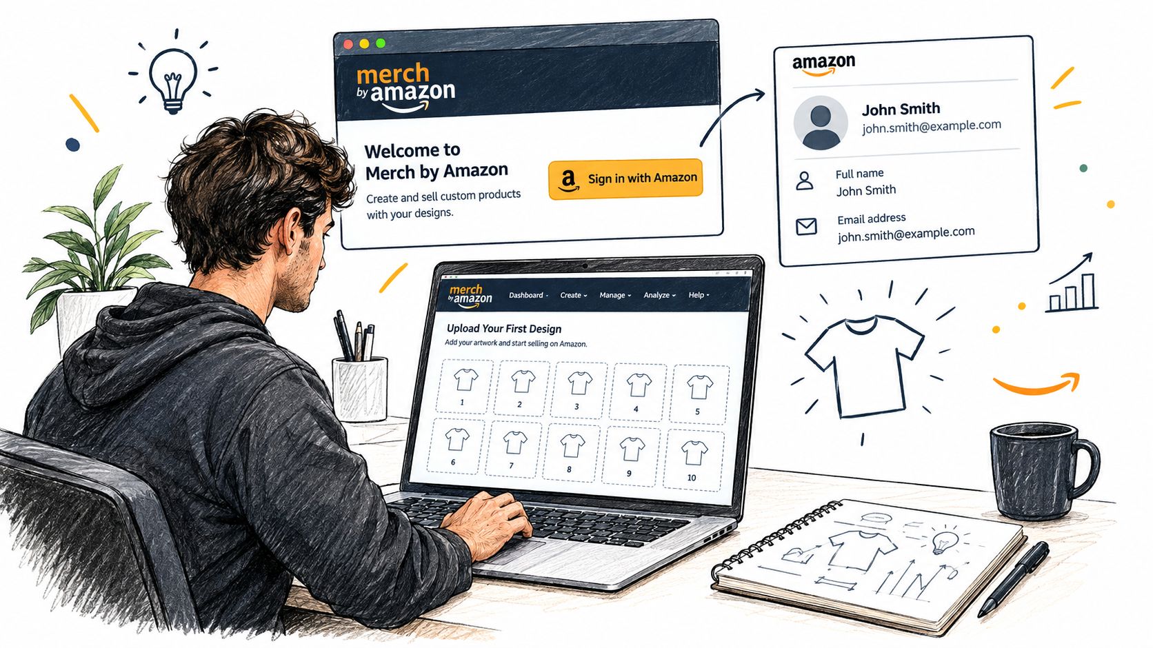 Screenshot from https://merch.amazon.com/dashboard