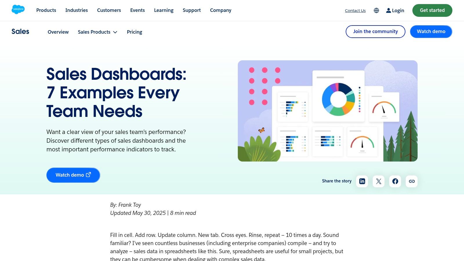 Salesforce, Dashboard Examples and Sample Dashboards