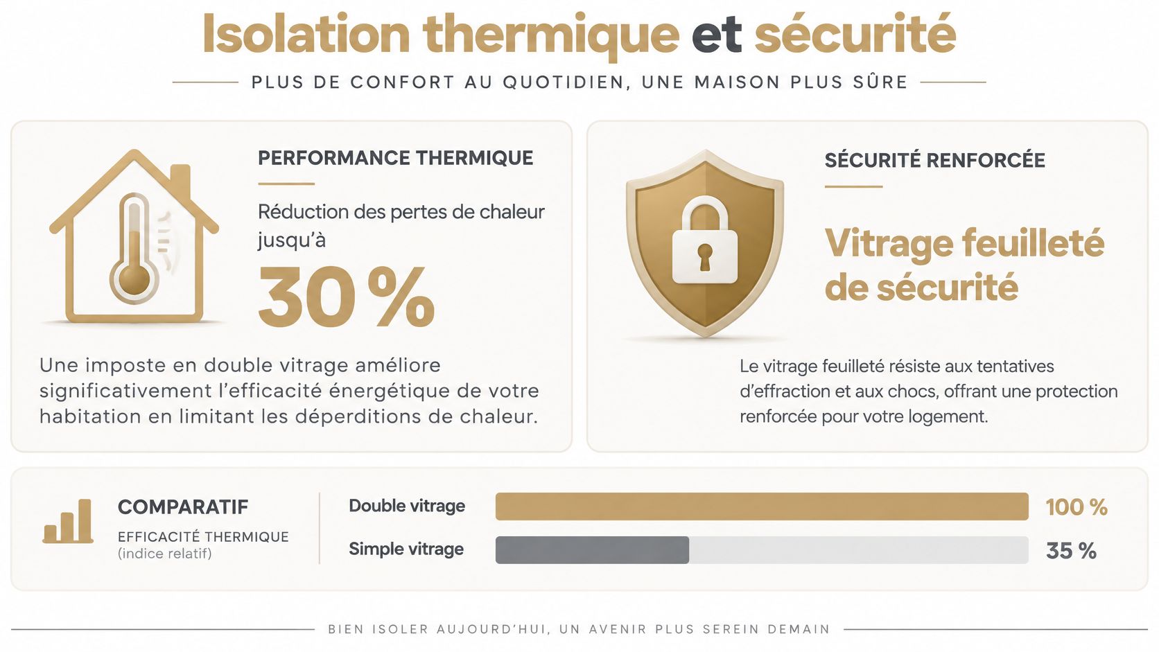 Illustration montrant les avantages d'une porte d'entrée avec imposte, mettant en avant l'isolation thermique et la sécurité.
