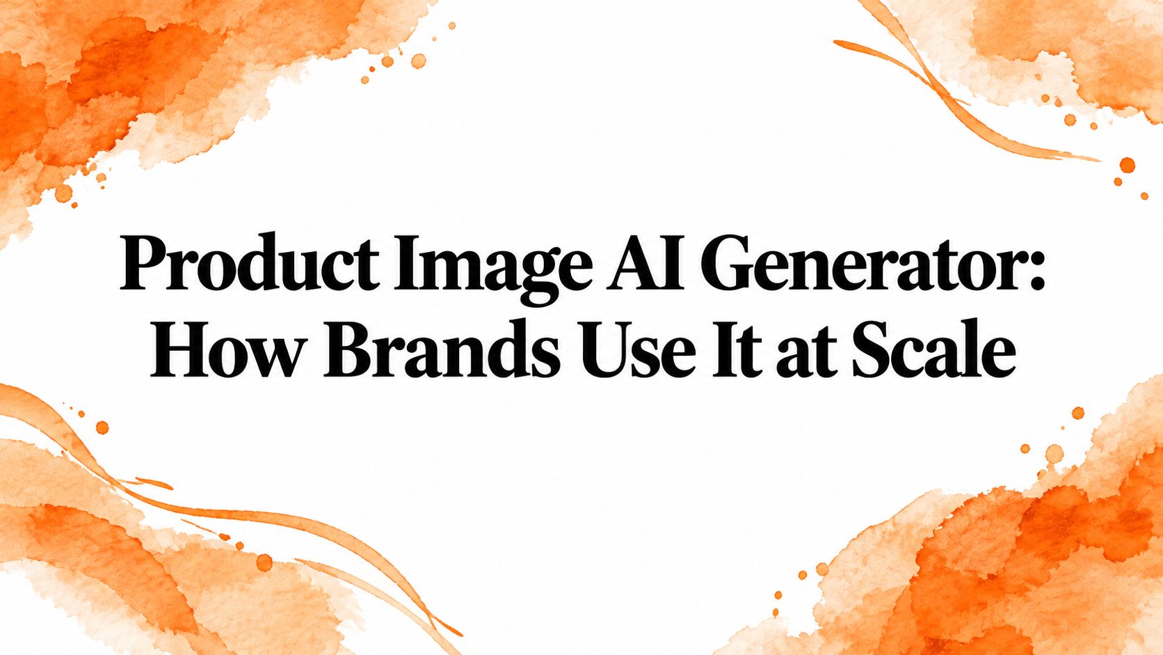 Product Image AI Generator: How Brands Use It at Scale