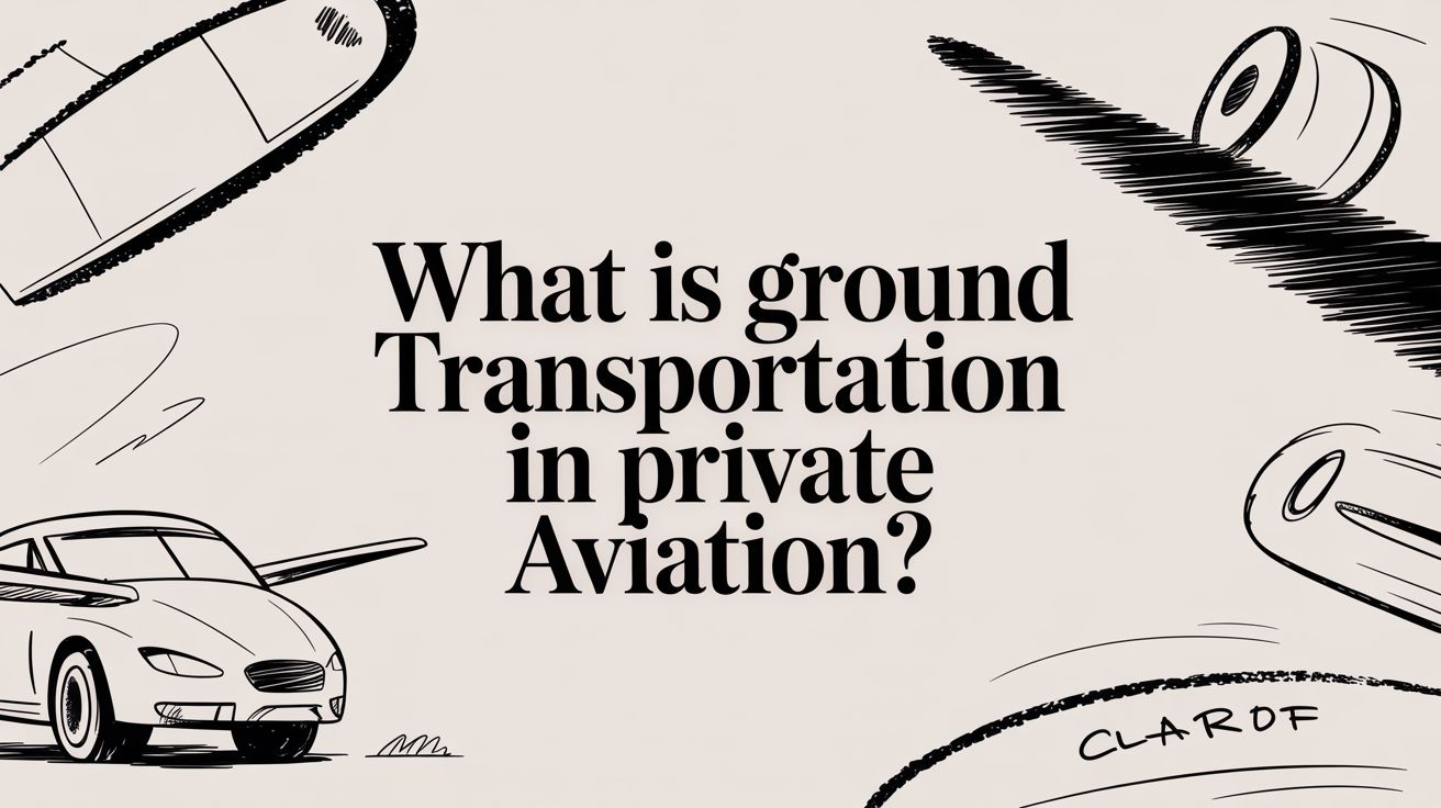 What Is Ground Transportation in Private Aviation?