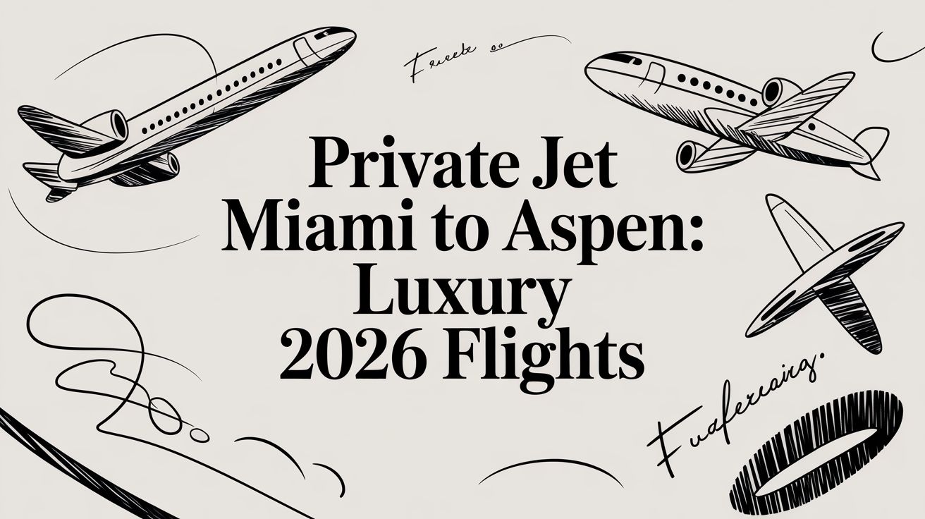 Private Jet Miami To Aspen: Luxury 2026 Flights