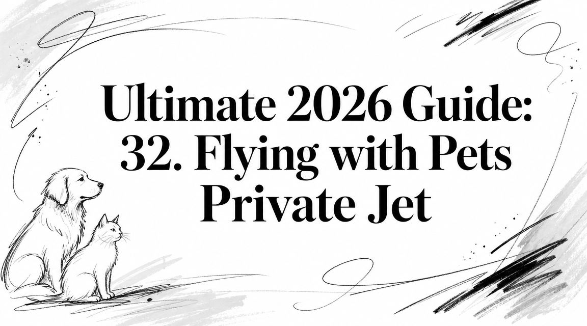 Ultimate 2026 Guide: 32. Flying with Pets Private Jet