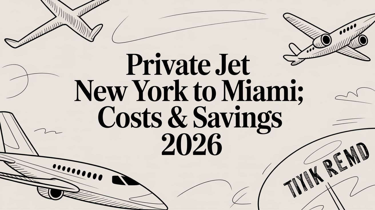 Private Jet New York to Miami: Costs & Savings 2026