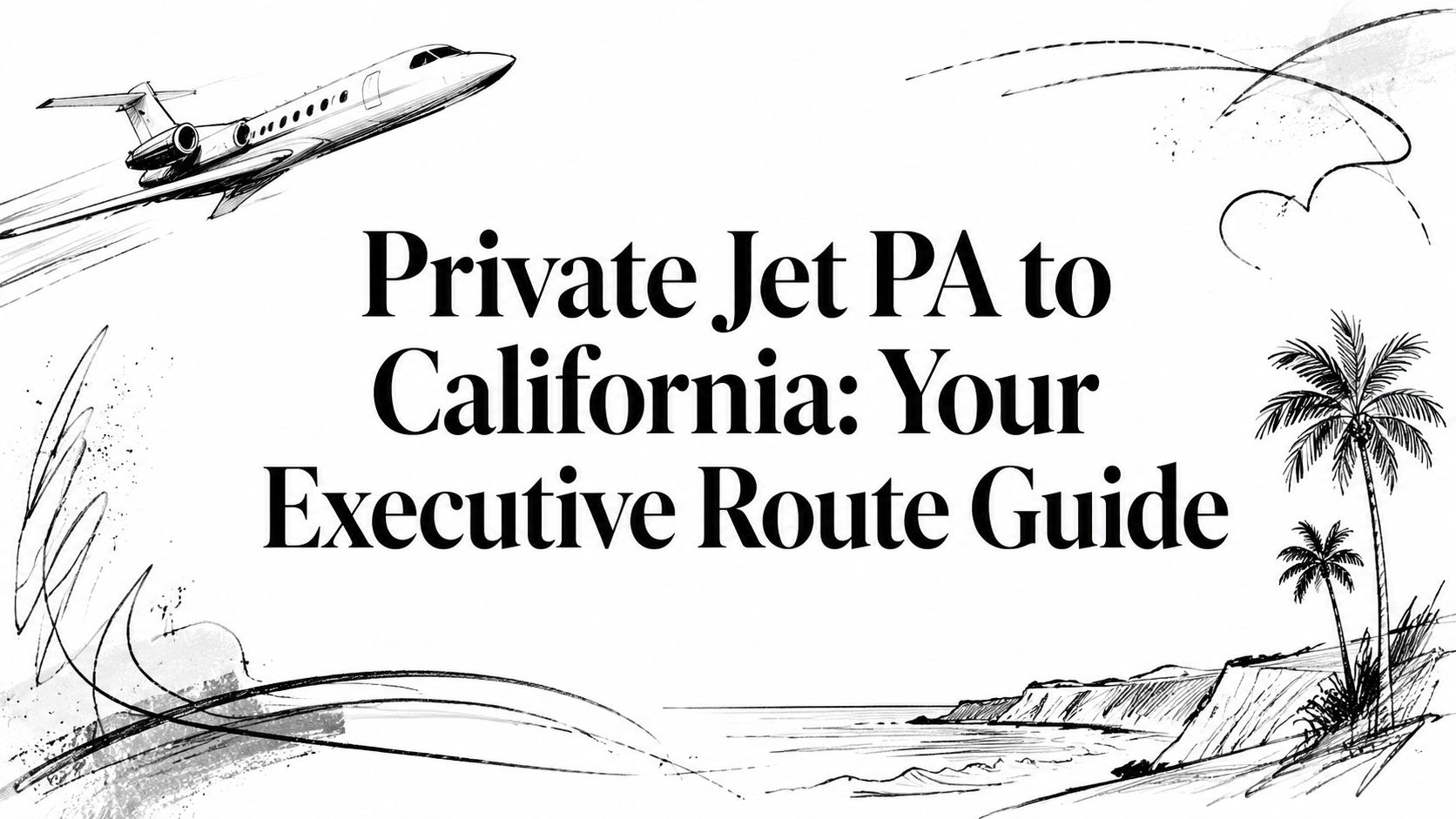 Private Jet PA to California: Your Executive Route Guide