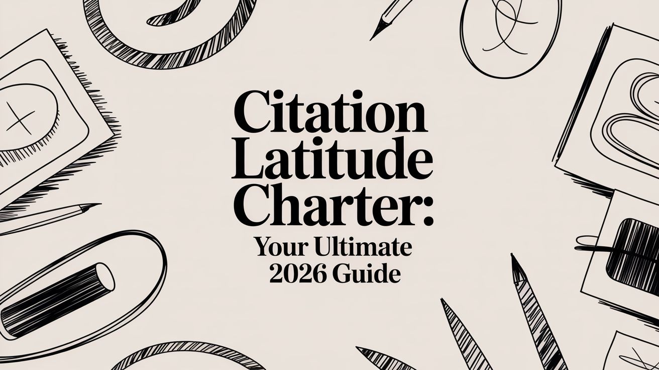 Citation Latitude Charter: Your Ultimate 2026 Guide