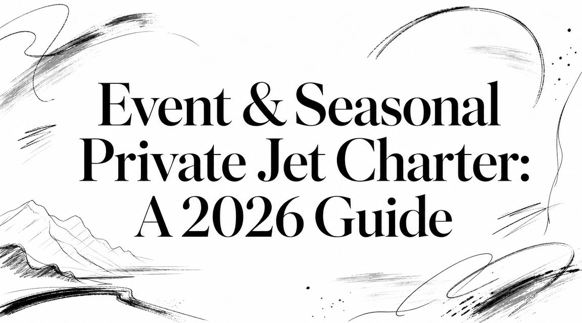 Event & Seasonal Private Jet Charter: A 2026 Guide