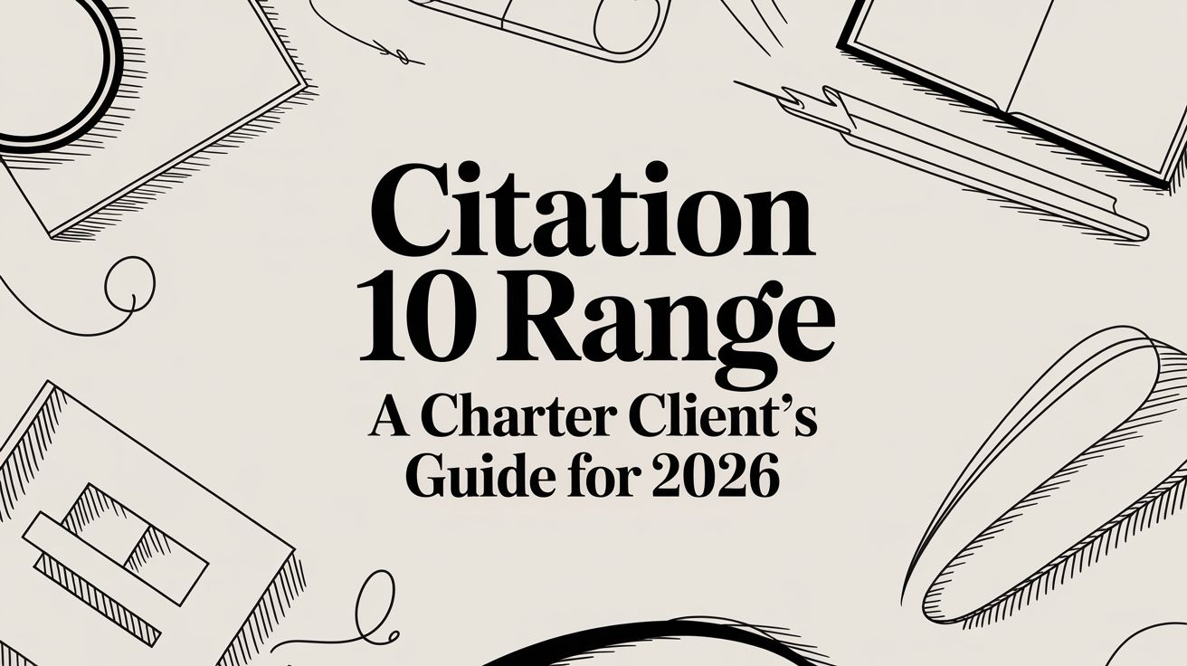 Citation 10 Range: A Charter Client's Guide for 2026