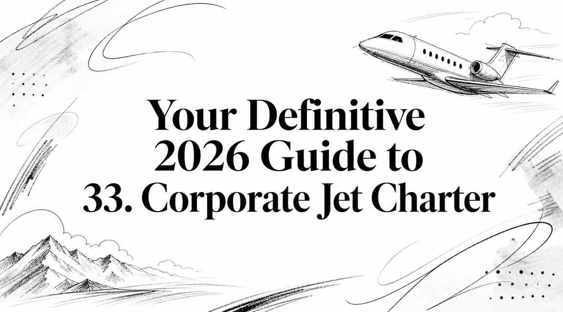 Your Definitive 2026 Guide to Corporate Jet Charter