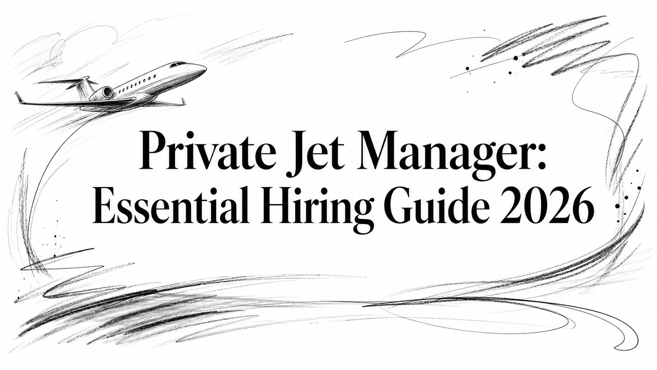 Private Jet Manager: Essential Hiring Guide 2026
