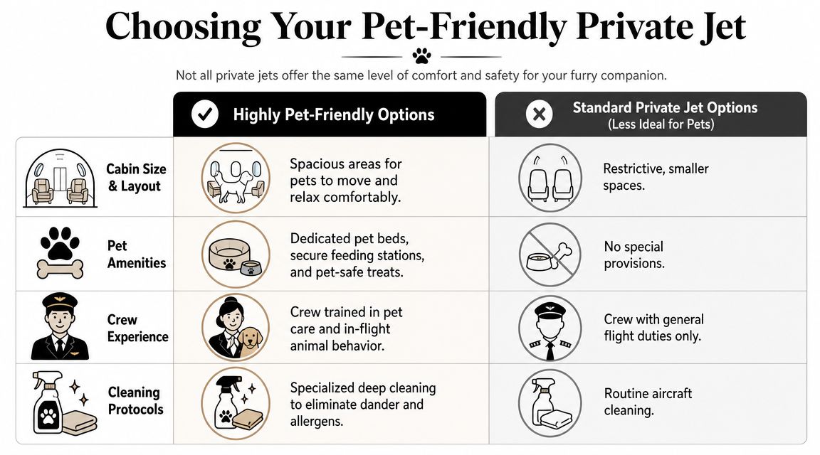 Sourcing the Right Pet-Friendly Aircraft