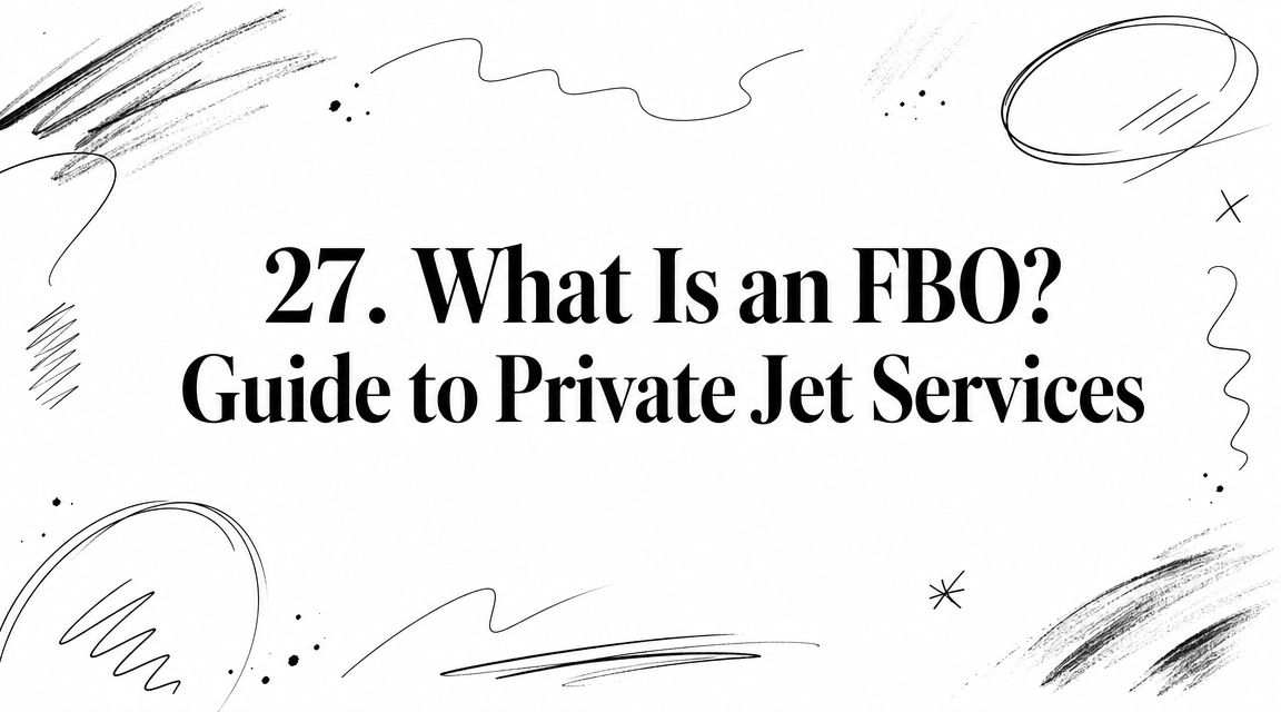 27. What Is an FBO? Guide to Private Jet Services