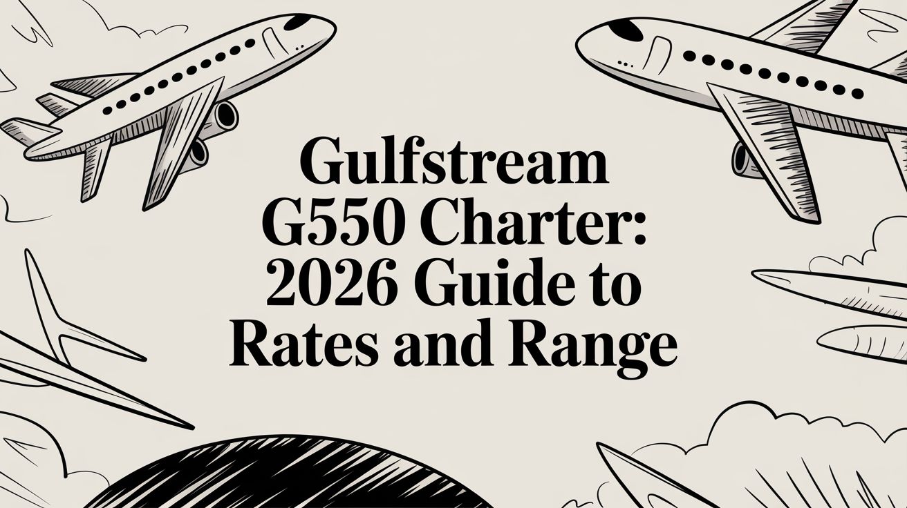Gulfstream G550 Charter: 2026 Guide to Rates and Range