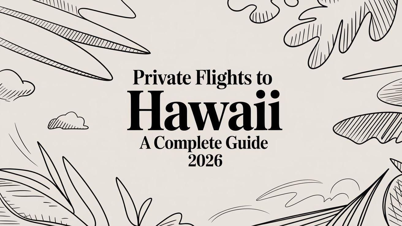 Private Flights to Hawaii: A Complete Guide 2026
