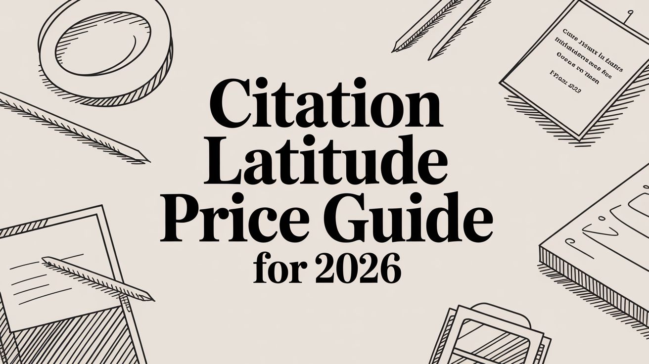 Citation Latitude Price Guide for 2026