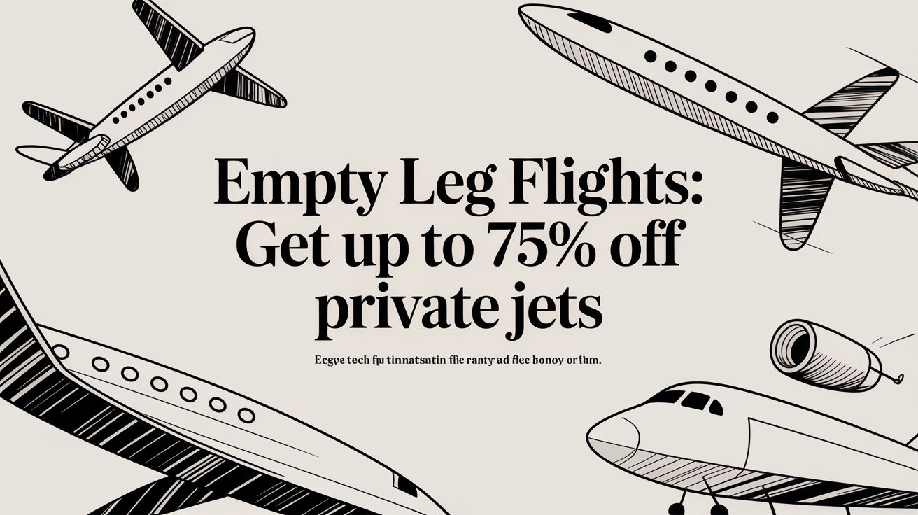 Empty Leg Flights: Get Up to 75% Off Private Jets