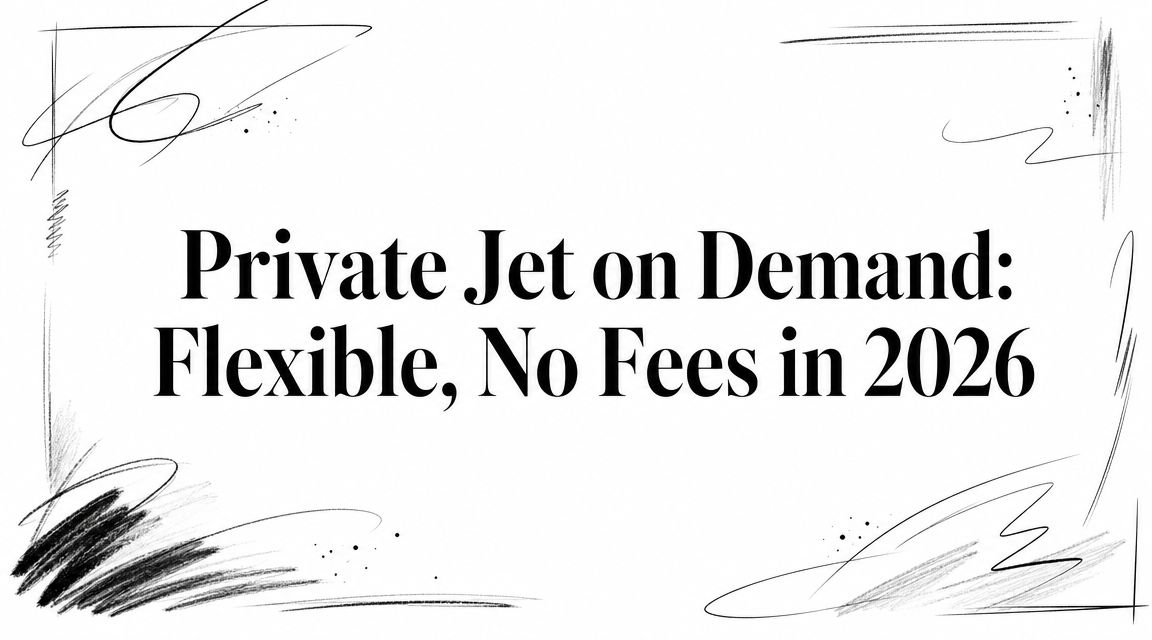 Private Jet on Demand: Flexible, No Fees in 2026