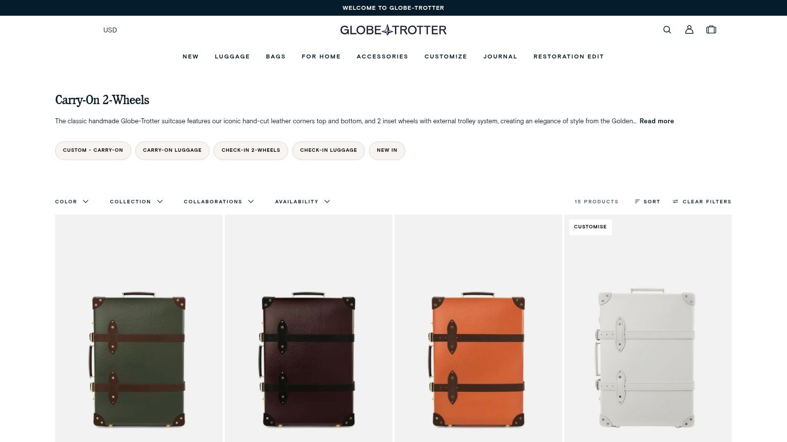Globe-Trotter Carry-On Handmade in England