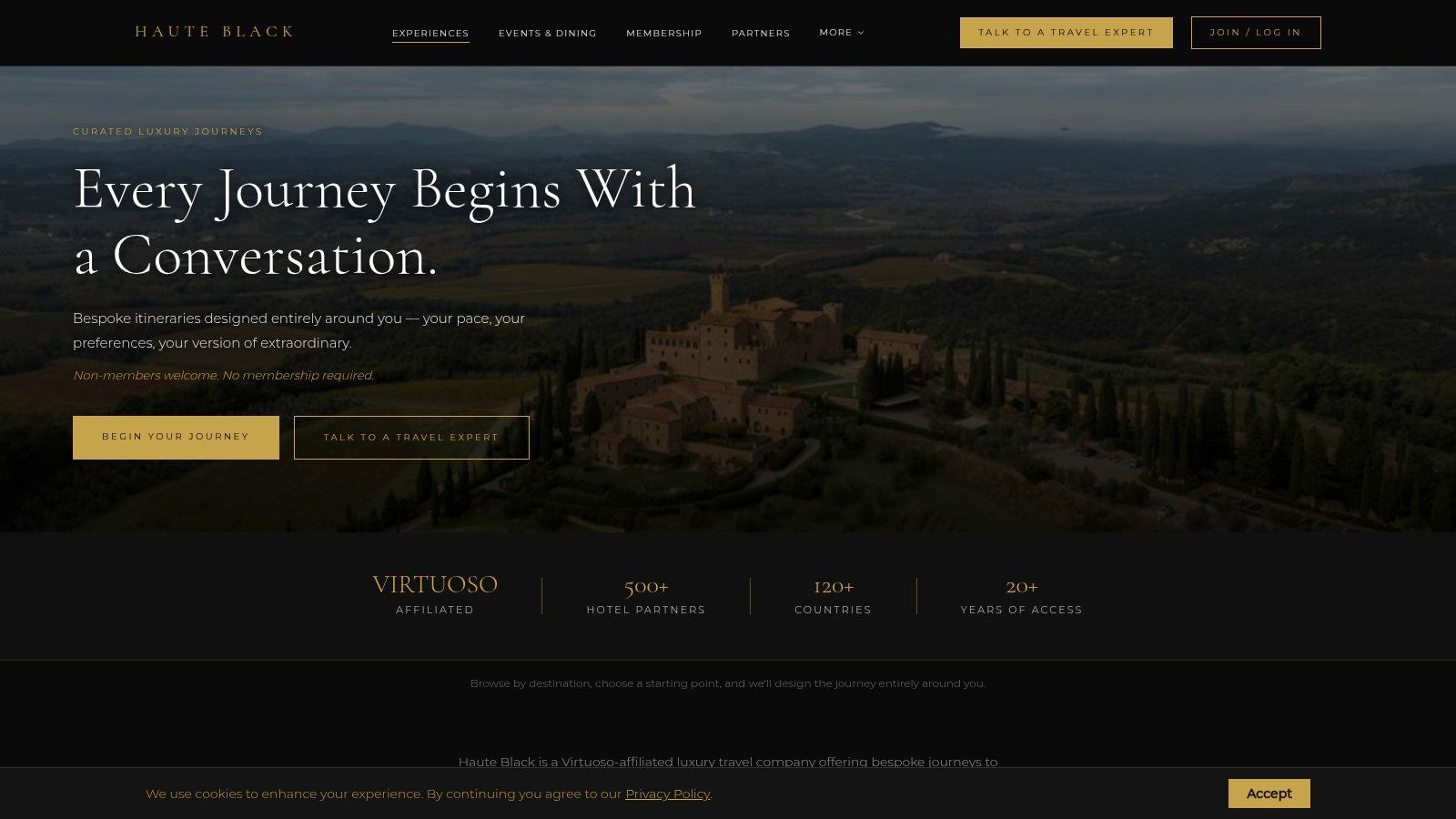 Signature Experiences, Haute Black