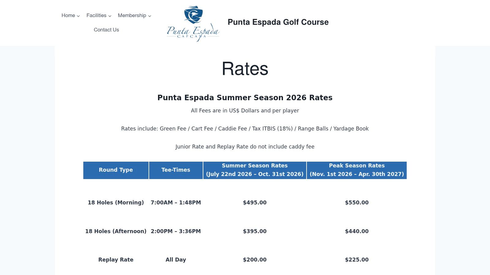 Punta Espada Golf Club