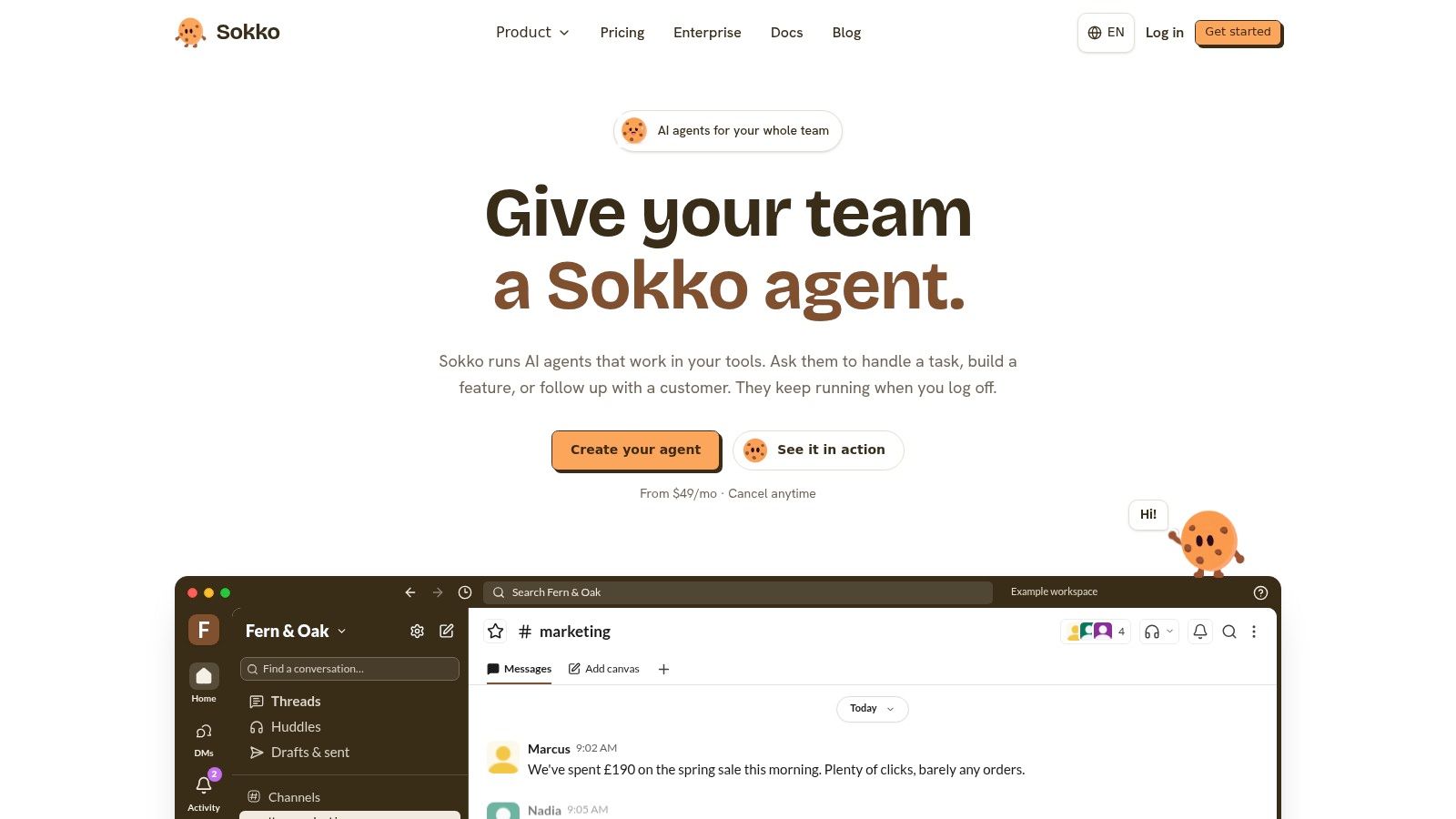Screenshot from https://sokko.ai
