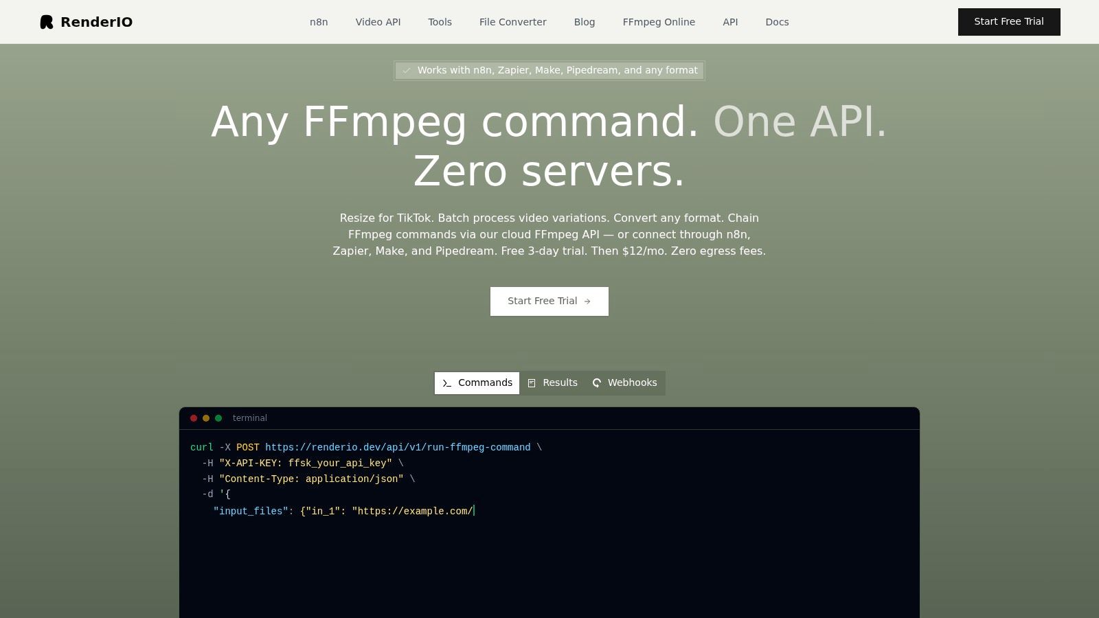 Screenshot from https://renderio.dev