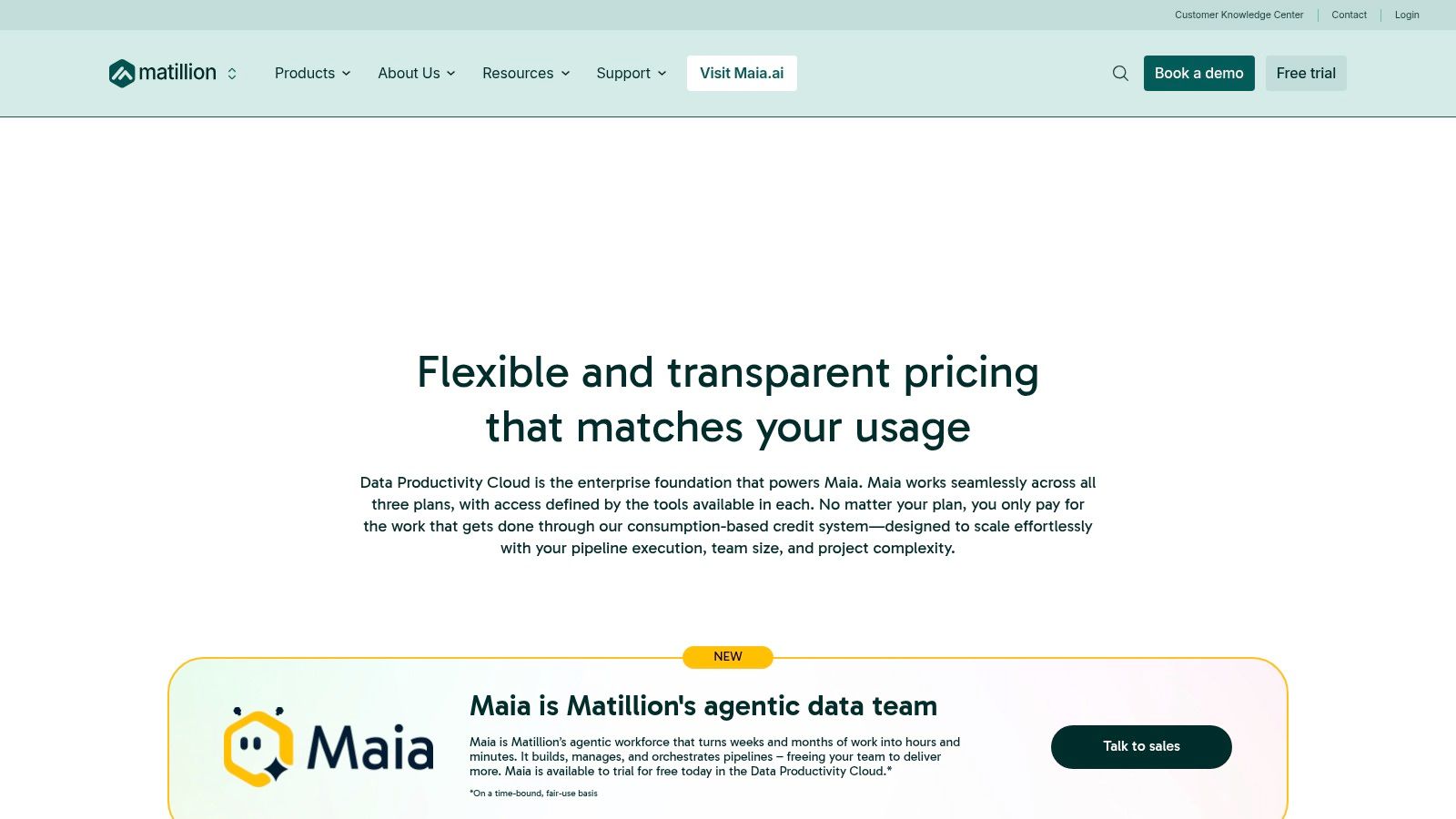 Matillion Data Productivity Cloud