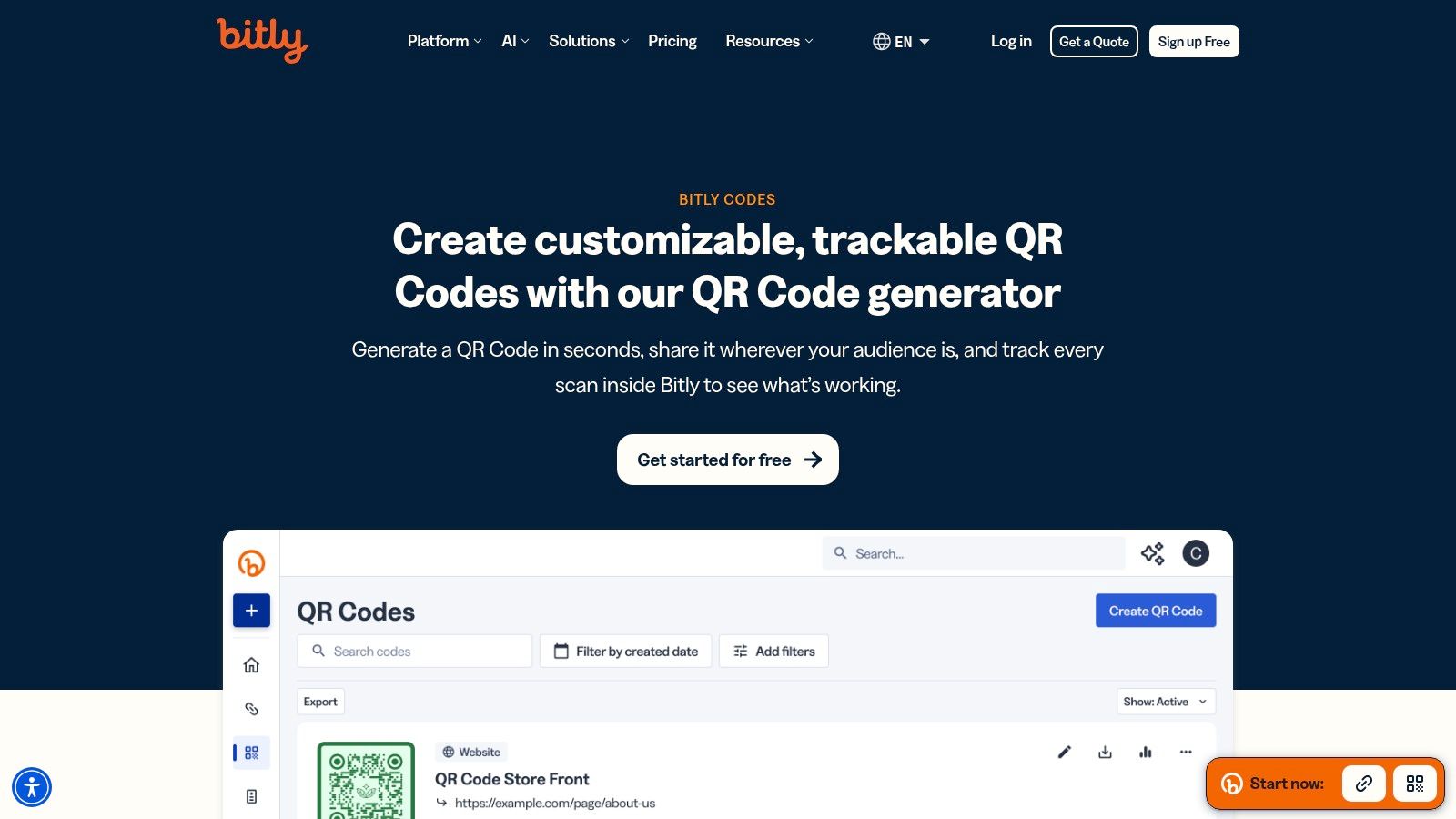 Bitly QR Codes