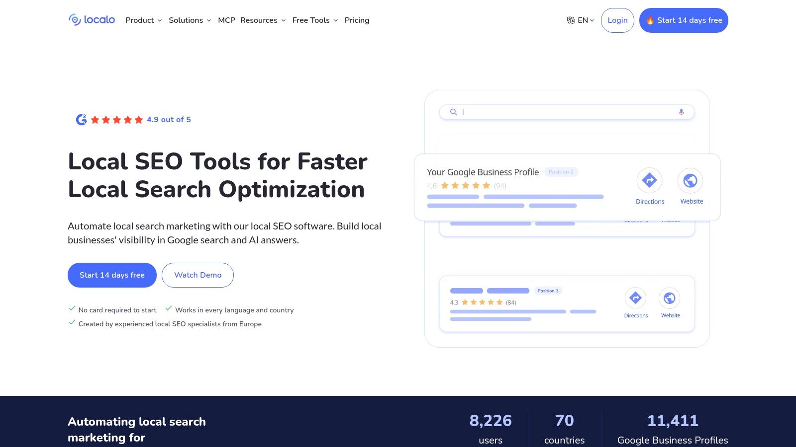 Localo, Built-in GBP Audit with guided fixes