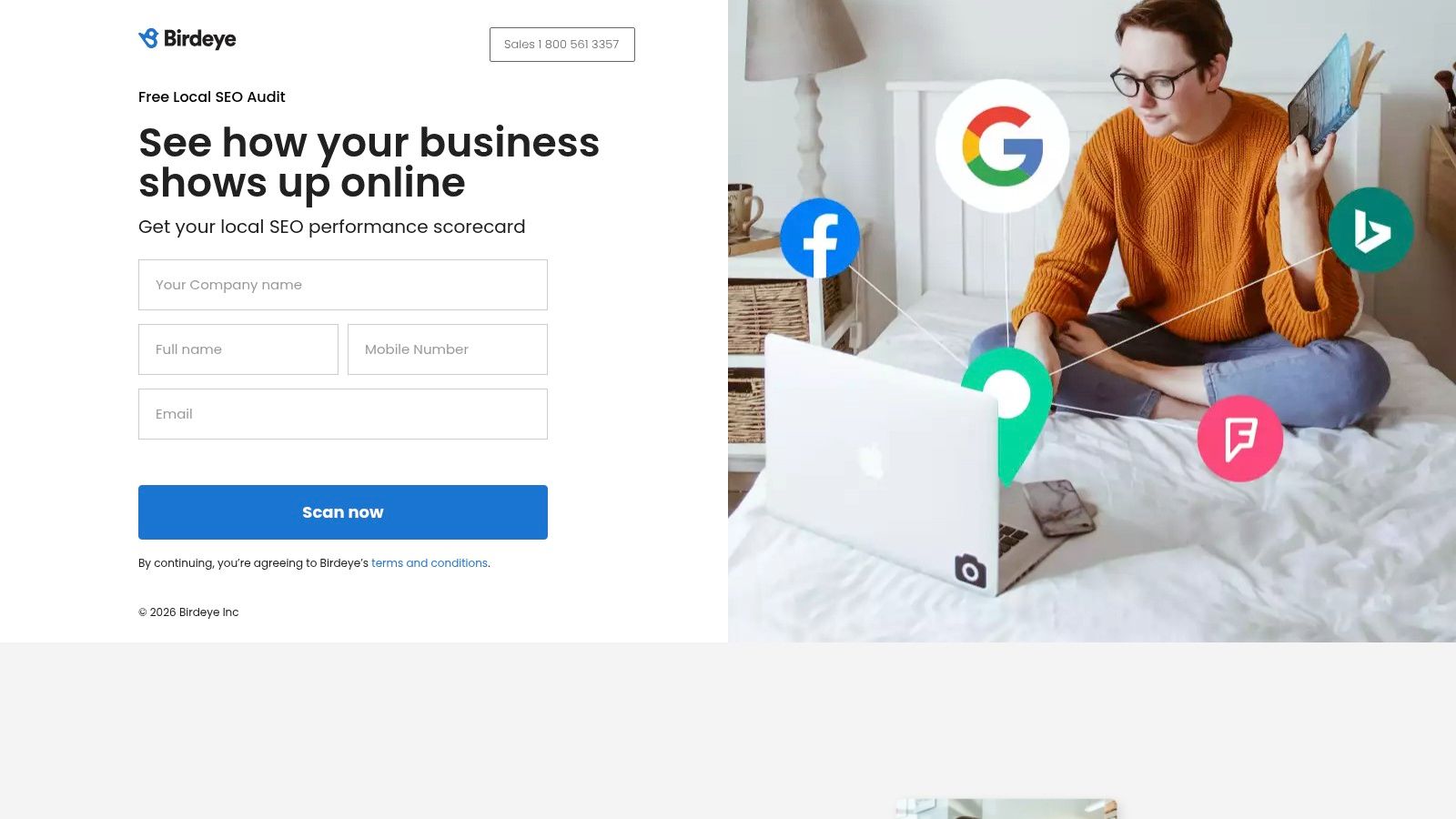 Birdeye, Free Local SEO Audit (GBP completeness, reviews, listings)