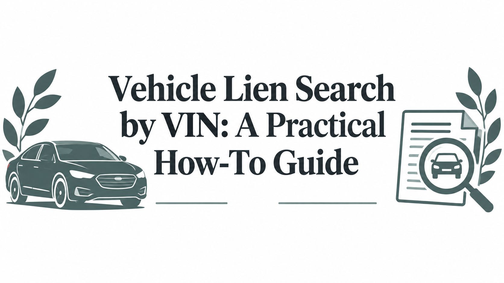 Vehicle Lien Search by VIN: A Practical How-To Guide