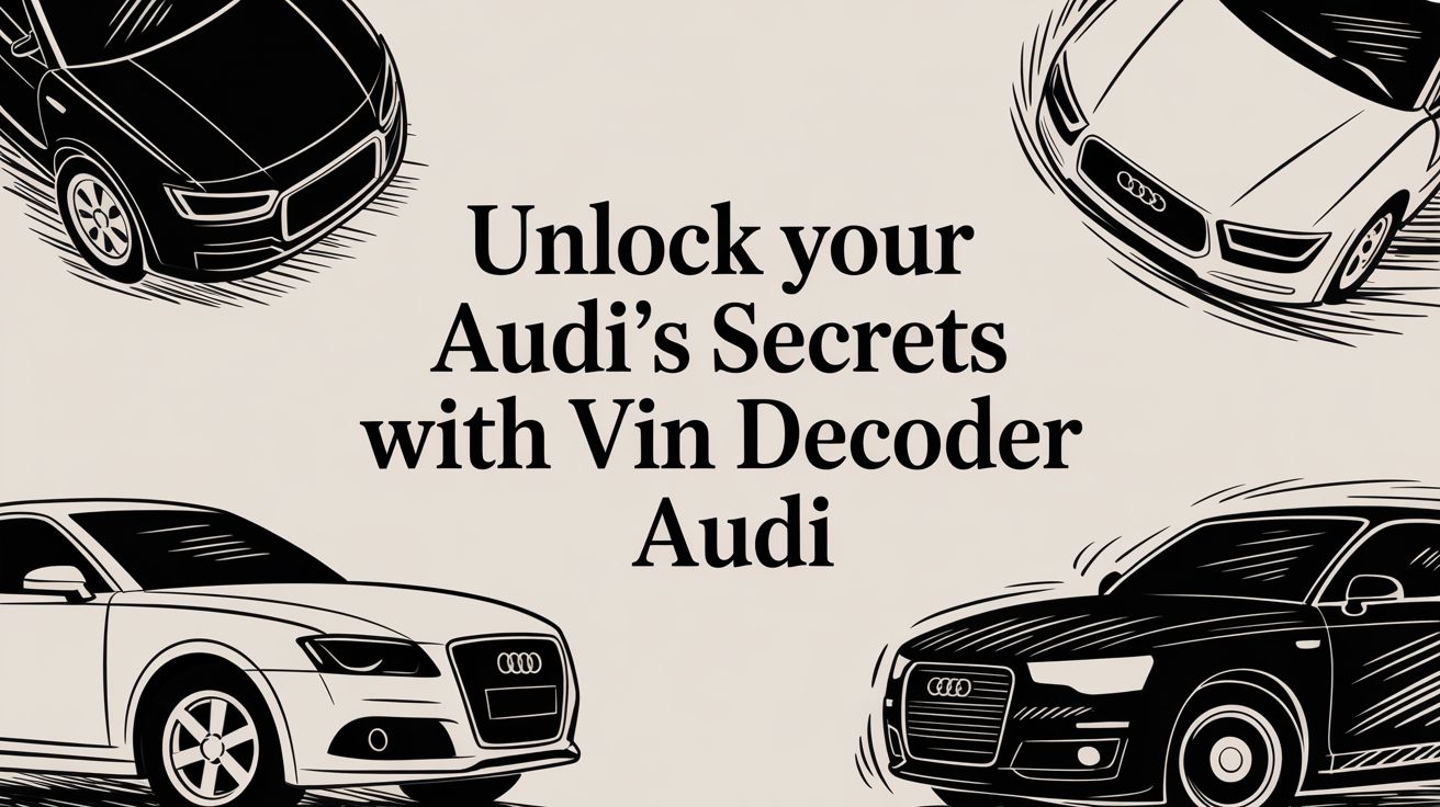 Unlock Your Audi's Secrets with vin decoder audi