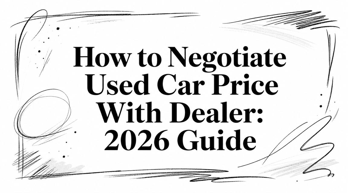 How to Negotiate Used Car Price With Dealer: 2026 Guide