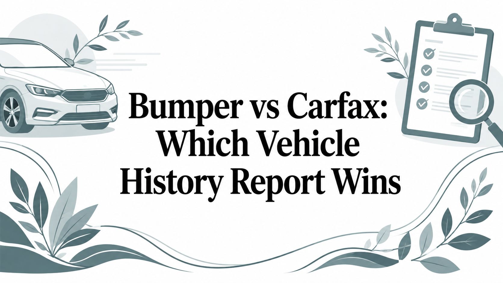 Bumper vs Carfax: Which Vehicle History Report Wins