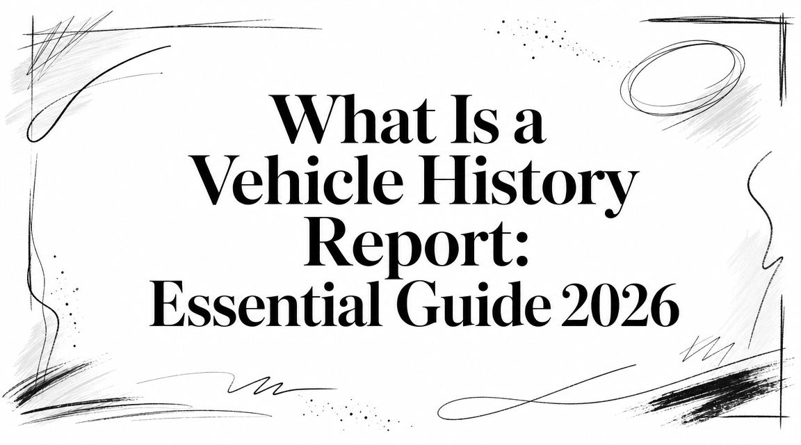 What Is a Vehicle History Report: Your 2026 Guide to Buying Smarter