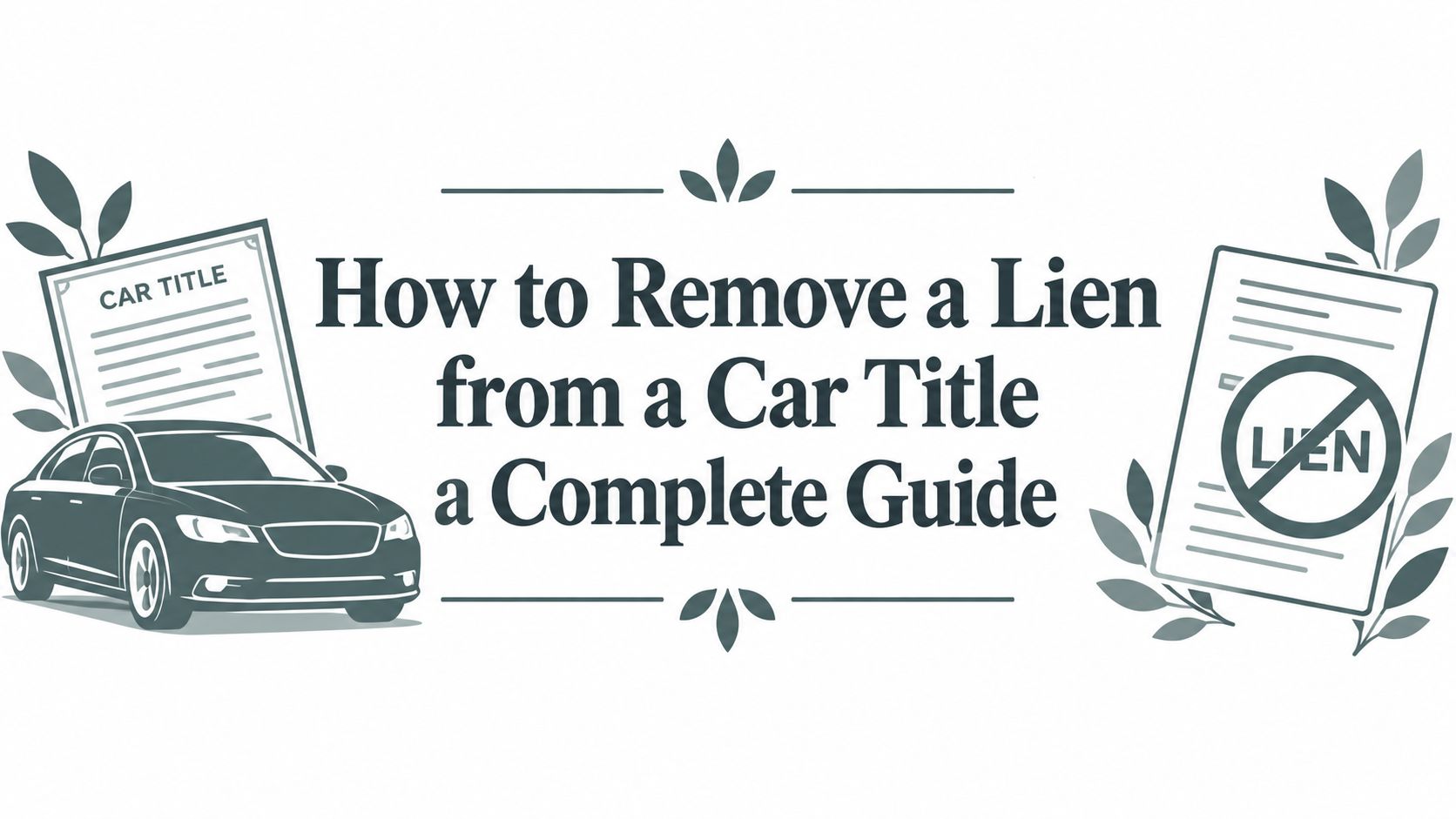How to Remove a Lien from a Car Title a Complete Guide