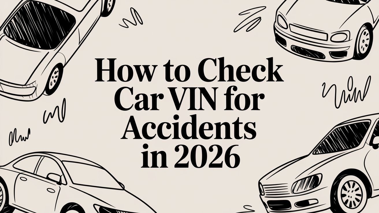 How to Check a Car VIN for Accidents: A 2026 Step-by-Step Guide