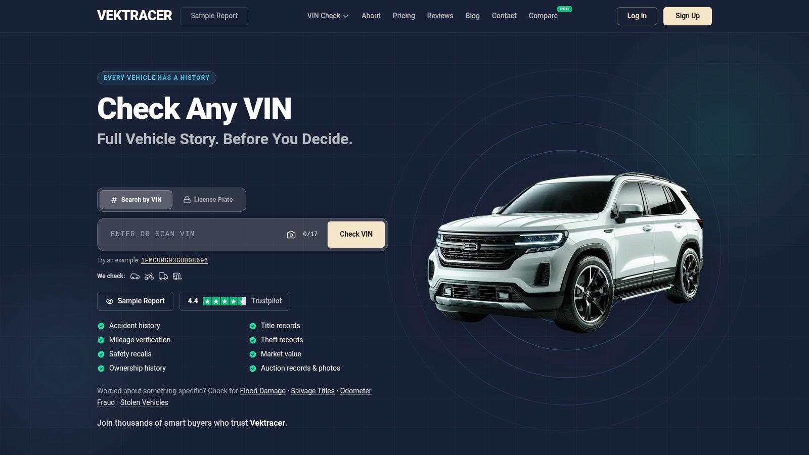 Screenshot from https://vektracer.com