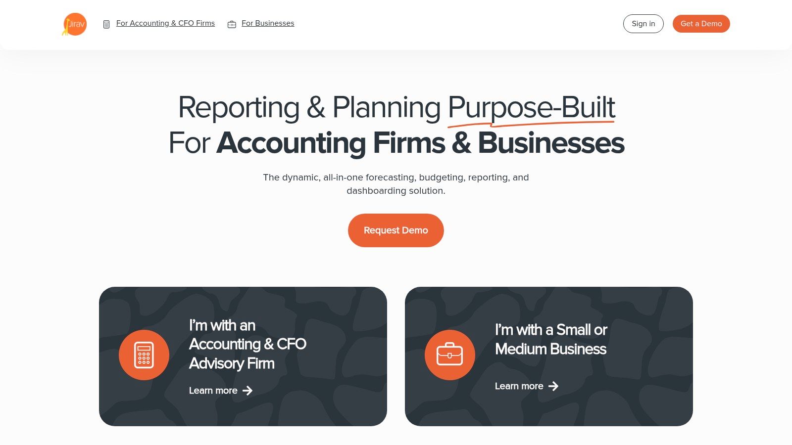 Jirav financial planning software