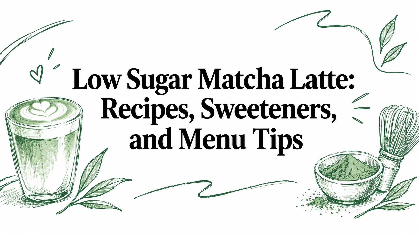 Low Sugar Matcha Latte: Recipes, Sweeteners, and Menu Tips