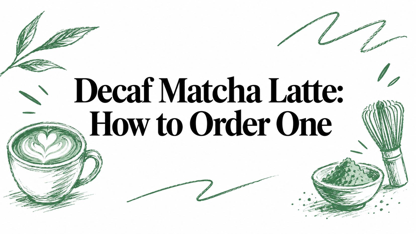 Decaf Matcha Latte: How to Order One