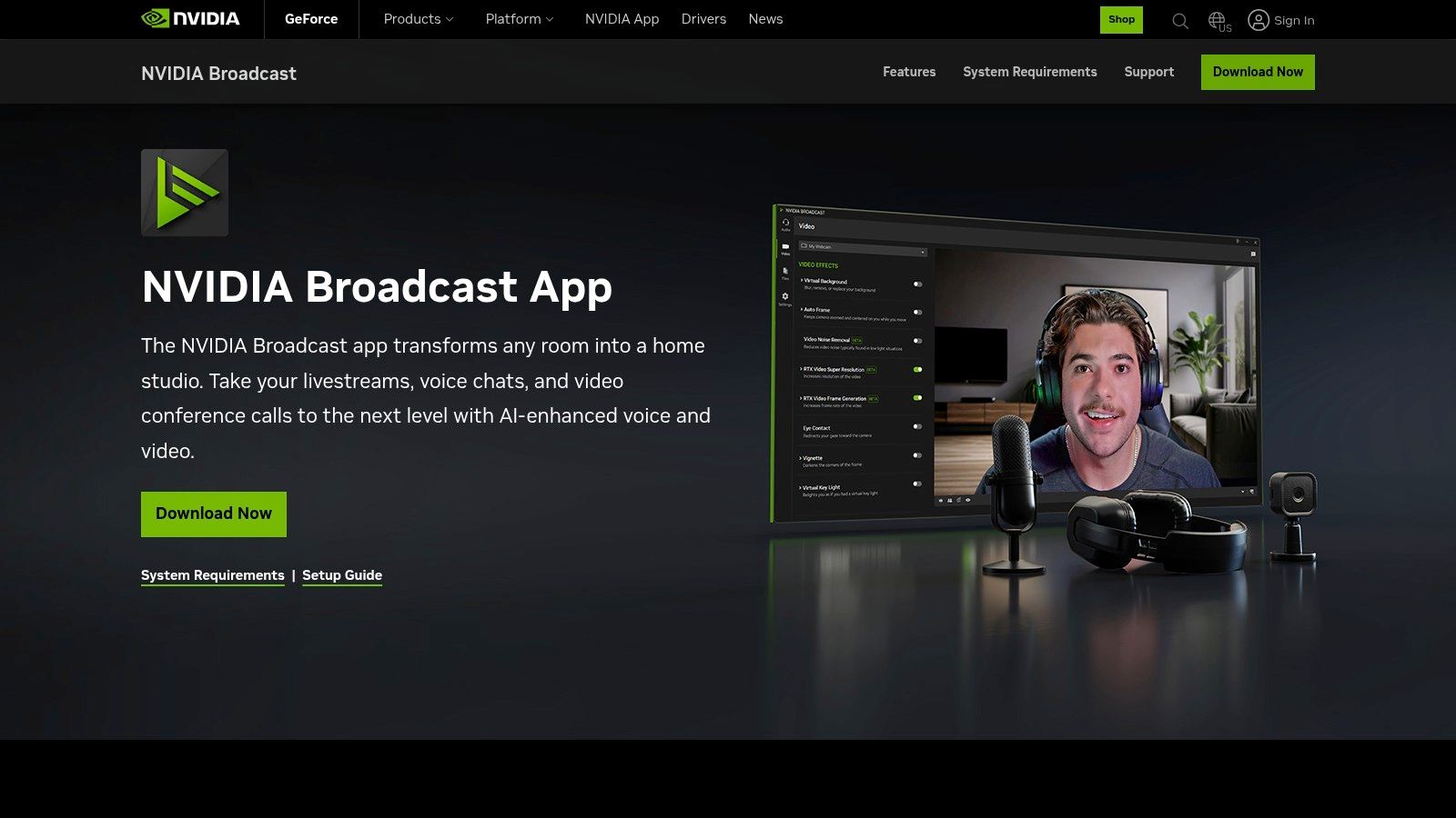 NVIDIA Broadcast